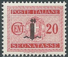 1944 RSI SEGNATASSE 20 CENT MNH ** - RB3-10 - Postage Due