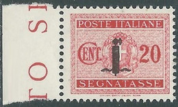 1944 RSI SEGNATASSE 20 CENT MNH ** - RB3-9 - Postage Due