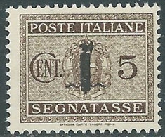 1944 RSI SEGNATASSE 5 CENT MNH ** - RB2-5 - Portomarken