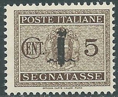 1944 RSI SEGNATASSE 5 CENT MNH ** - RB2-5 - Taxe