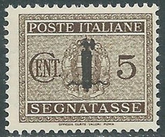 1944 RSI SEGNATASSE 5 CENT MNH ** - RB2-4 - Segnatasse