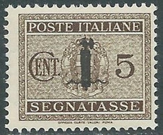 1944 RSI SEGNATASSE 5 CENT MNH ** - RB2-4 - Strafport