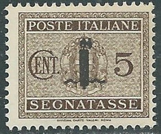1944 RSI SEGNATASSE 5 CENT MNH ** - RB2-3 - Segnatasse