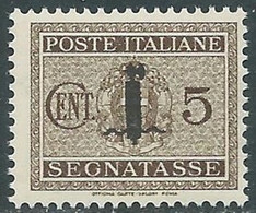 1944 RSI SEGNATASSE 5 CENT MNH ** - RB2 - Taxe