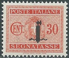 1944 RSI SEGNATASSE 30 CENT MNH ** - RB2-4 - Portomarken