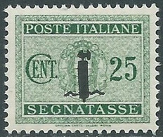 1944 RSI SEGNATASSE 25 CENT MNH ** - RB2-8 - Segnatasse