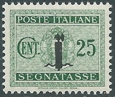 1944 RSI SEGNATASSE 25 CENT MNH ** - RB2-7 - Segnatasse