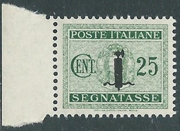 1944 RSI SEGNATASSE 25 CENT MNH ** - RB2 - Portomarken