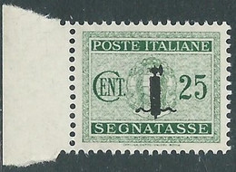 1944 RSI SEGNATASSE 25 CENT MNH ** - RB2 - Strafport