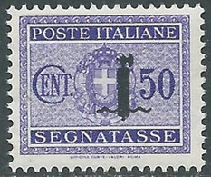 1944 RSI SEGNATASSE 50 CENT MNH ** - RB2-3 - Segnatasse