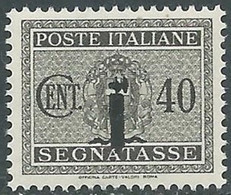 1944 RSI SEGNATASSE 40 CENT MNH ** - RB3-10 - Segnatasse