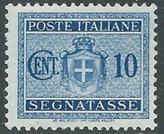 1945 LUOGOTENENZA SEGNATASSE 10 CENT MNH ** - RB2-10 - Strafport