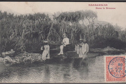 1905. Madagascar Et Dependances.  CARTE POSTALE Dans La Brousse Cancelled MAJUNGA 23 ... () - JF413418 - Lettres & Documents