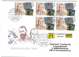 Luxembourg 2009 Foni Tissen Peintre ¦ Painter ¦ Maler - Storia Postale