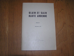 GLAIN ET SALM N° 7 Régionalisme Ardenne Vielsam Ardoisières Ardoises Brisy Coticule Carrières Grand Halleux Industrie - Belgium