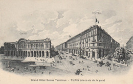 Delcampe - TURIN - GRAND HOTEL SUISSE TERMINUS - - Autres Monuments, édifices