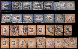 94978  - SAN MARINO - STAMPS - Lot Of  POSTAGE DUE STAMPS For REVENUE USE - Segnatasse