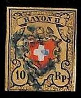 94982aE  - SWITZERLAND  -  STAMP -   Yvert #  16 II -  USED Small Defect - Sonstige & Ohne Zuordnung