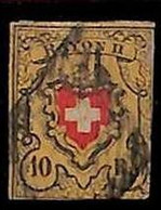 94982aF  - SWITZERLAND  -  STAMP -   Yvert #  16 II -  USED Small Defect - Other & Unclassified