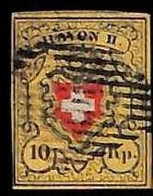 94982bE  - SWITZERLAND  -  STAMP -   Yvert #  16 II -  Very Fine USED - Andere & Zonder Classificatie