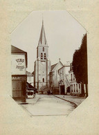 Brunoy * Rue Et église * Pharmacie BASTIDE * Commerce De Vins & Spiritueux * Photo Albumine 1900 - Brunoy