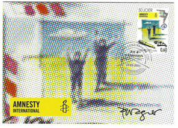 Luxembourg 2011 Amnesty International Signature Artiste Signatur Artist Pit Wagner - Brieven En Documenten