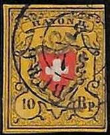 94983b - SWITZERLAND - STAMP - Yvert # 16 II -  Very Fine USED Postmark SALZBURG - Other & Unclassified