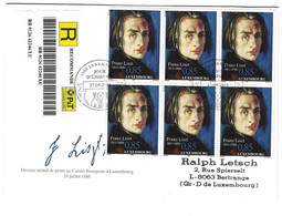 Luxembourg 2011 Franz Liszt - Covers & Documents