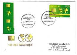 Luxembourg 2011 Compte Cheque Postal Postcheque Postgiro - Briefe U. Dokumente