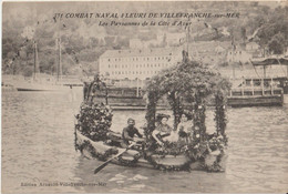 VILLEFRANCHE Sur MER - Combat Naval Fleuri De Villefranche Sur Mer. Les Paysannes De La Côte D'Azur. - Villefranche-sur-Mer