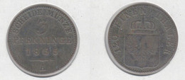 Allemagne Preussen Prusse 3 Pfenninge  1855 A  KM#453 - Sonstige & Ohne Zuordnung