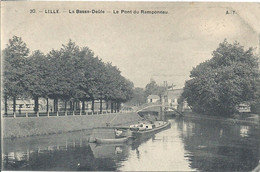 01 - 2021 - NORD - 59 - LILLE - Basse Deûle - Le Pont Du Ramponneau - Péniches - Lille