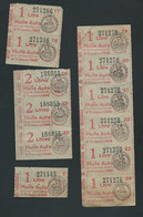 Rationnement - Tickets Huile Auto / Prefecture Du Loir Et Cher , 2 Littres =3 , + 1 Littre = 9 -  Ava31101 - Bonos