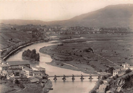 64-BEHOBIE- VUE GENERALE SUR LA BIDASSOA , LE PONT INTERNATIONAL , L'ILE DES FAISANS ET D'ESPAGNE - Béhobie