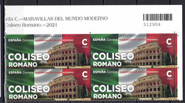 ESPAÑA 2021 ** MNH ED. 5453 MARAVILLAS DEL MUNDO. COLISEO ROMANO BL.4 - Neufs