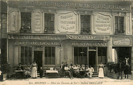 Souppes * Devanture Hôtel Des Chemins De Fer Maison BRILLANT * Café Restaurant De La Gare - Souppes Sur Loing