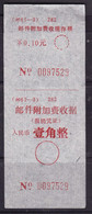 CHINA CHINE CINA  SICHUAN  ADDED CHARGE LABEL (ACL)  0.10 YUAN - Altri & Non Classificati