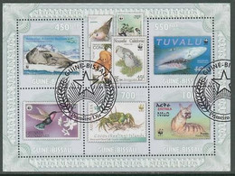 WWF Fauna Guinea Bissau M/S Of 5 Stamps 2010 - Used Stamps