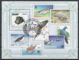 WWF Fauna Guinea Bissau S/S Stamp 2010 - Usados