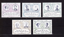 1980 Nr 1978-82** 150 JAAR ONAFHANKELIJKHEID VAN BELGIE. - Unused Stamps