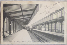 (75) PARIS. METROPOLITAIN. GARE D'ALLEMAGNE.CIRCULE 1903.CACHET COLMAR.TBE. - Metro, Stations
