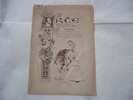 ARTE MINUSCOLA LEZIONE DI DISEGNO ARTE MODA ARALDICA LIBERTY SCRITTURA 1898-88 - Libri Antichi