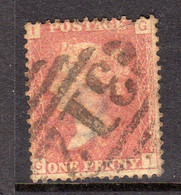 Ireland 1844 Numeral Cancellations: 312 Loughrea Galway, 1864 1d Red, Plate 168, IG, SG 43/4 - Préphilatélie