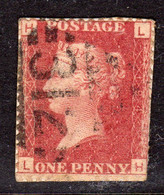 Ireland 1844 Numeral Cancellations: 312 Loughrea Galway, 1864 1d Red Cut Into, Plate 194, HL, SG 43/4 - Prephilately