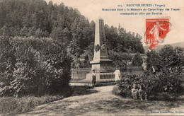 Brouvelieures Monument élevé à La Mémoire Du Corps Franc Des Vosges Commandé En 1870 Par Bourras - Brouvelieures