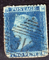 Ireland 1844 Numeral Cancellations: 312 Loughrea Galway, 1864 2d Blue Perforated, Plate 9, BH, SG 45/7 - Voorfilatelie