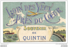 CPA 22 Loin Des Yeux Pres Du Coeur Souvenir De Quintin - Quintin