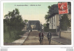 CPA 95 Auvers Sur Oise L'entrée Du Pont - Auvers Sur Oise