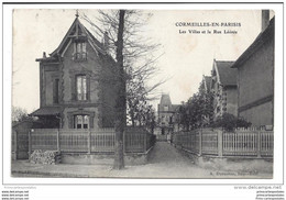 CPA 95 Cormeilles En Parisis Les Villas Et La Rue Leonie - Cormeilles En Parisis