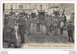 CPA 95 Franconville Fête De La Gare Le Concert Rue De Paris - Franconville